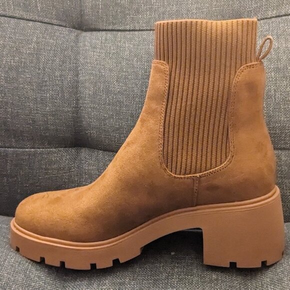 Brand new! Steve Madden Halona Boots size 8.5 chestnut color - Picture 4 of 6
